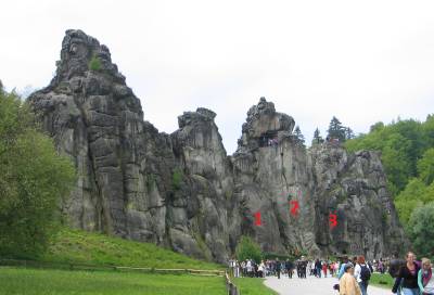 legally climbable stones front - numbered